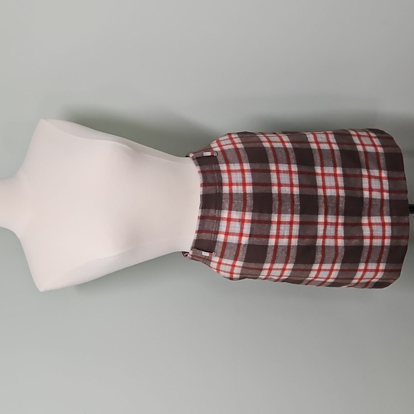 Eddie Bauer Skirt Womens 4 Brown Multi Plaid Wool Cashmere Blend Preppy Academia - Picture 2 of 6